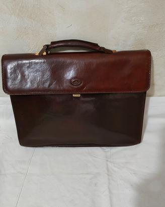 borsa da lavoro the bridge marrone in pelle 