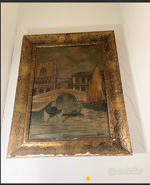 G.PATRIZIOmaestosoDIPINTOolio"PonteSOSPIRI"secXIX°