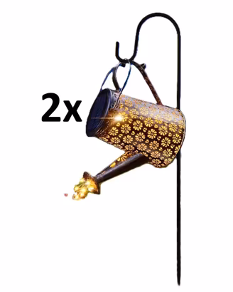 2x Lanterne Solari Esterno Giardino Luci LED IP65