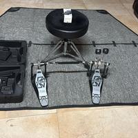 Doppio pedale Tama Iron Cobra + accessori batteria