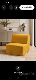 fodera Ikea licksele per poltrona letto 