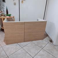 MOBILE BAGNO SOTTOLAVABO NUOVO MONTATO 105x47 h57