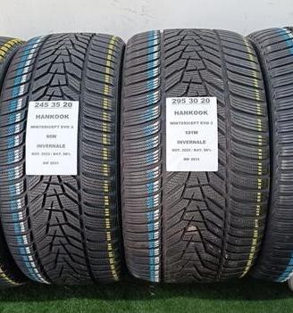 4 gomme 245 35 20 / 295 30 20 HANKOOK 98% RIF2931
