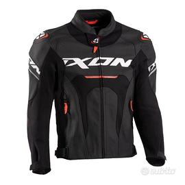 IXON Giacca Moto Pelle Jackal Uomo - Rosso -