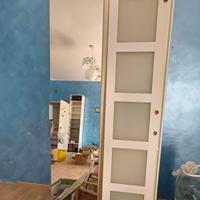 Ante Ikea specchio e bianco satinato