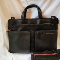 borsa Piquadro marrone in pelle 