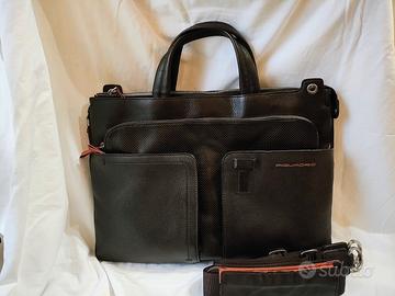 borsa Piquadro marrone in pelle 