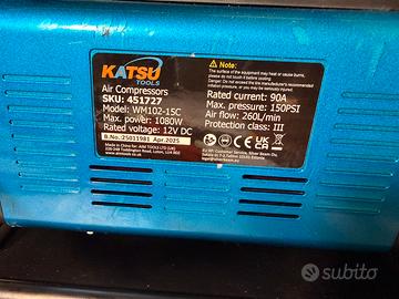 Compressore professionale 12V katsu 260L/min