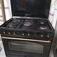 Cucina a gas 5 fuochi e forno da 90 cm