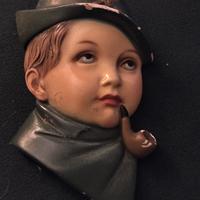 Testa giovane alpino vintage anni 50 Giovanni Magr