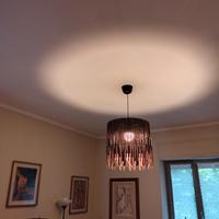 lampadario con bastoncini di legno ikea