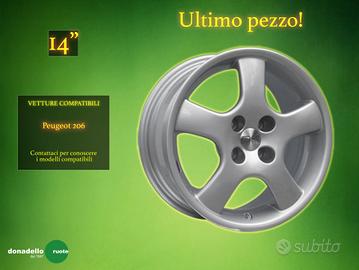 Cerchio in Lega OZ Polaris 14" per Peugeot 206