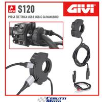 Presa elettrica Givi S120 USB e USB-C da manubrio