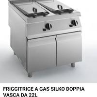 FRIGGITRICE A GAS SILKO 22L+22L