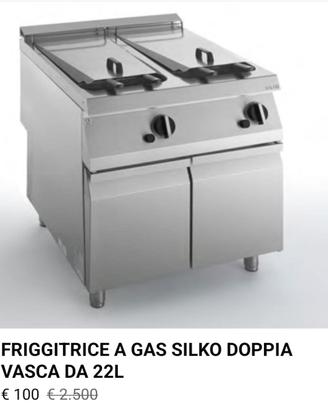 FRIGGITRICE A GAS SILKO 22L+22L