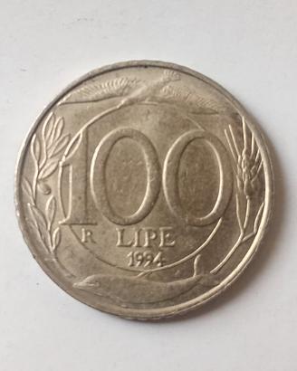 Moneta Repubblica Italiana 100 Lire data 1994