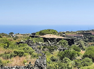 DAMMUSO A PANTELLERIA CON TERRENO DA  8.000MQ.