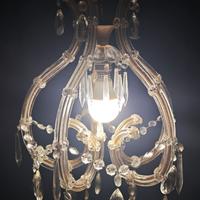 Antica Lampada a Sospensione Cristallo pendenti