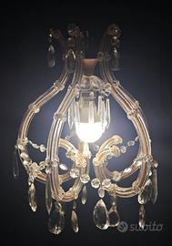 Antica Lampada a Sospensione Cristallo pendenti