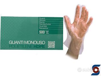 500 Guanti monouso in polietilene per alimenti