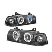FARI BMW E36 90-99 ANGEL EYES FONDO NERO CCFL
