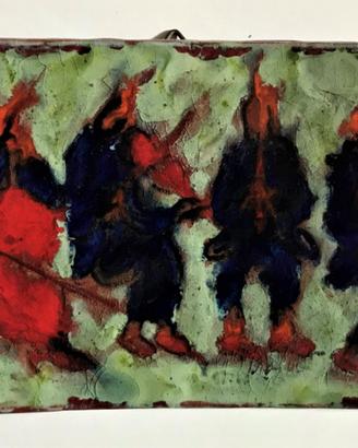 RODOLPHE BANET "musicisti" - ceramica