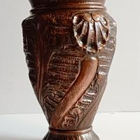 Portaombrelli in rame patinato cesellato a mano