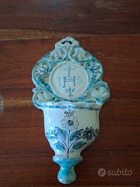 Ogg Antichità Acquasantiera da parete 