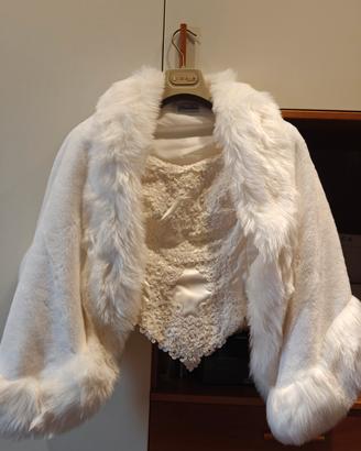 Abito da sposa artigianale italiano 44/S