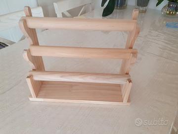 Porta bracciali in legno smontabile