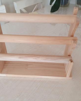 Porta bracciali in legno smontabile
