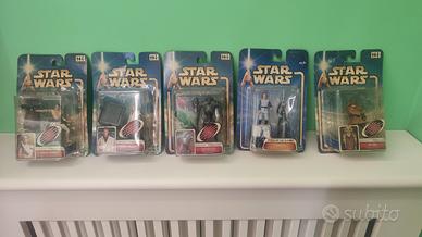 Lotto 5 Star Wars AOTC Hasbro 2002 confezionati 