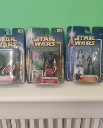 Lotto 5 Star Wars AOTC Hasbro 2002 confezionati 