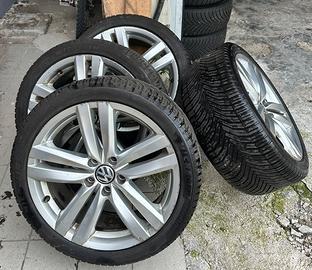 Cerchi e gomme originali Volkswagen 18 pollici