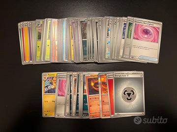 Lotto Pokemon fiamme spettrali coumini e rare