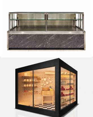 Cella refr. in vetro Genesis/ Banco refr. ENIXE