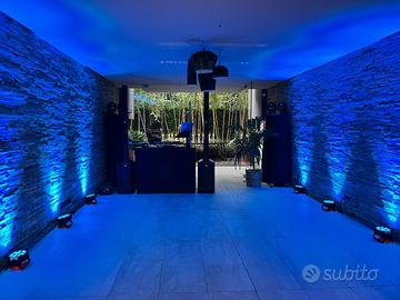 Par Led RGBW fari a batteria dmx per DJ e Band