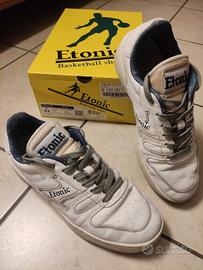 Scarpe in pelle uomo  bianco e blu  Etonic  42