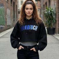 Felpa hoodrich crop xs