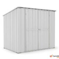 Casetta in lamiera box Acciaio 231x175 bianco