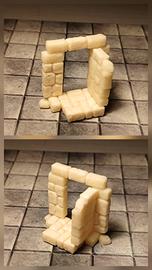 Elemento scenico Terrain wargame Secret Door 28mm