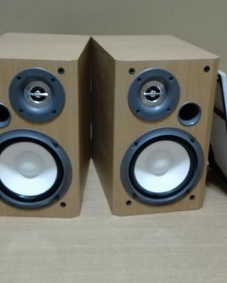 casse  stereo sony di legno