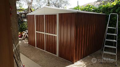 Box prefabbricato in acciaio 360x430cm fin legno