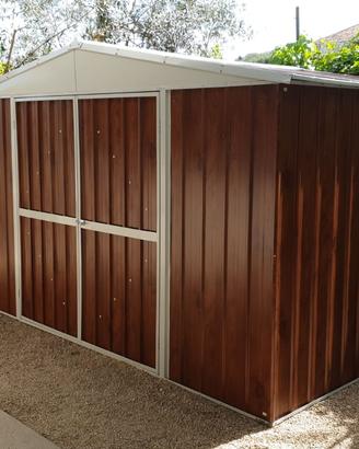 Box prefabbricato in acciaio 360x430cm fin legno