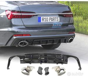 DIFFUSORE AUDI A6 C7 SEDAN AVANT 19-21 LOOK RS6 NE