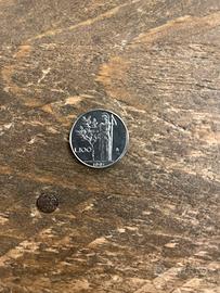 Moneta da 100 Lire (piccolo) - Anno 1991