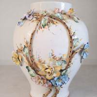 Grande vaso in ceramica decorato antico