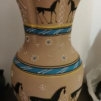 VASO DERUTA Cavallu in ceramica 