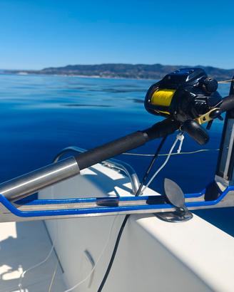 Portacanna INOX vasculante per mulinello elettrico