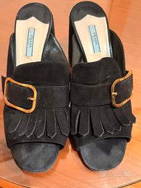 prada black suede